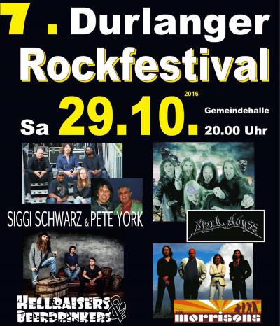 Rockfestival Durlangen 29.10.2016 (Plakat)