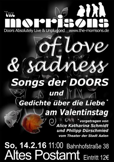 Live Altes Postamt Aalen 14.2.2016:Flyer